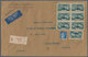 Delcampe - Frankreich: 1900/1960, Absolutely Awesome Collection Of Blocks Of Four On Entires Bearing 450 Envelo - Collections