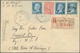 Frankreich: 1928, ILE DE FRANCE 10fr. On 1.50fr. Blue In Combination With 50c.+1fr.+1.50fr. On Regis - Collections