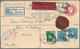 Großbritannien: 1829/1957, GB And British Europe, Group Of 17 Covers/cards, Incl. 1829 Letter To Ind - Other & Unclassified