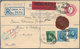 Großbritannien: 1829/1957, GB And British Europe, Group Of 17 Covers/cards, Incl. 1829 Letter To Ind - Andere & Zonder Classificatie