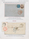 Großbritannien: 1842/1856, 13 Letters, One Of Them Franked With 6 D "embossed" And 2 D, Showing The - Other & Unclassified