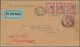 Großbritannien: 1922/1924, Four Interesting And Early Airmail Covers From Great Britain To Germany C - Otros & Sin Clasificación