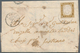 Altitalien: 1820's-1860's: Six Franked Letters, A "Cavallini" P/s Half Sheet And 13 Stamps, Includin - Lotti E Collezioni