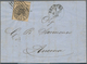 Altitalien: 1820's-1860's: Six Franked Letters, A "Cavallini" P/s Half Sheet And 13 Stamps, Includin - Verzamelingen