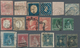 Altitalien: 1851-1862, Small Assembling Of 56 Most Used And Few Mint Stamps Including Sicily, Sardin - Verzamelingen