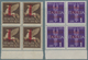 Italien: 1944-45, 2REP. SOC. ITALIANA ISSUES" Assembling Of High Value Stamps And Blocks, Air Mail I - Colecciones