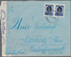 Kroatien: 1941, Group Of Seven Commercial Bearing Overprints, Incl. Registered And Censored Mail, So - Kroatien