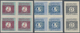 Kroatien - Portomarken: 1942/1944, Cyphers, Specialised Assortment Of Apprx. 360 Stamps Showing Spec - Croatia