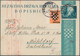 Kroatien - Ganzsachen: 1941/1944, Assortment Of 20 Commercially Used Stationery Cards With Full Mess - Croatie