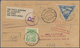 Lettland: 1925/1937, AIRMAIL, Lot Of 15 Covers/cards (incl. Two Pieces Incoming Airmail: 1933 From A - Lettland