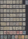 Luxemburg: 1875/1879, Definitives Coat Of Arms", Used Assortment Of 132 Stamps Of All Denominations, - Otros & Sin Clasificación