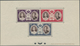 Monaco: 1956, Royal Wedding, Group Of 17 Pieces: All Eight Values Each As Epreuve De Luxe; Seven Val - Usados