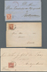 Niederlande: 1860/1864, Lof Of Eleven Lettersheets/large Fragments Bearing Frankings Of 1st Issue 5c - Otros & Sin Clasificación