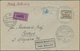 Polen: 1935/1936, BALLOON MAIL, Lot Of Five Entires (four Covers And One Upratd Stationery Cards), V - Lettres & Documents