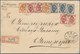 Russland: 1903/17 Eight Registered Letters From Riga, All From The Railway Station Post Office, Four - Briefe U. Dokumente