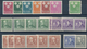 Schweden: 1938/1939, Seven Complete Year Sets 1938 And Six Sets 1939 (only Mi. No. 272 Dr Missing) M - Cartas & Documentos