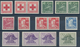 Schweden: 1940/1945, Complete Year Sets Mint Never Hinged: 1940 - 23 Sets, 1941 - 7 Sets, 1943 - 30 - Lettres & Documents