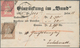 Schweiz: 1855/1889, Neun Verschiedene Nachnahmen, Meist Streifbänder Mit Interessanter Frankatur. Da - Collections
