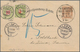 Schweiz: 1892-1910: Sieben Ungewöhnliche Postkarten, Dabei Zwei Karten Mit Schweiz. Portomarken (ein - Collections