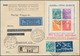 Schweiz: 1909-55, Gruppe Von 26 Belegen, Dabei Flugpost-Bundesfeierkarten 40 Rp. Von 1928 Und 1929 ( - Lotes/Colecciones