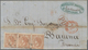 Spanien: 1868/1876, Five Folded Letters All Franked To France. One Letter With "T" Mark For Underpai - Briefe U. Dokumente