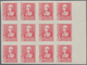 Spanien: 1938, Queen Isabella Definitives Five Different IMPERFORATE Stamps In Different Quantities - Lettres & Documents