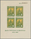 Spanien - Lokalausgaben: 1937, VINEBRE: Accumulation Of Two Different Miniature Sheets 4 X 5cts. In - Emisiones Nacionalistas