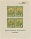 Spanien - Lokalausgaben: 1937, VINEBRE: Accumulation Of Two Different Miniature Sheets 4 X 5cts. In - Emissions Nationalistes