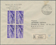 Triest - Zone A: 1952/1954, Lot Of 19 Registered Covers To Messina With Arrival Mark, Bearing Commem - Used