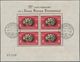 Ungarn: 1950, 75th Anniversary Of UPU, Lot Of Four Souvenir Sheets: Perf. Sheet MNH, Used And On F.d - Briefe U. Dokumente