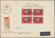 Ungarn: 1950, 75th Anniversary Of UPU, Lot Of Four Souvenir Sheets: Perf. Sheet MNH, Used And On F.d - Covers & Documents