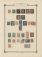 Europa: 1850/1930 (ca),2 Großformatige,alte Permanent Alben (ca 37x39 Cm, Klemmbinder)mit Umfangreic - Sonstige - Europa