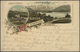 Europa: 1868/1944, Kleine Schachtel Mit Ca 100 Briefen, Ansichtskarten U. Ganzsachen, überwiegend Au - Otros - Europa
