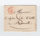 Sur LAC De Genève Pour Bonneville CAD Rouge Genève Juin 1844. Taxe Manuscrite. Au Verso Cachet Linéaire GIU 18. (2355x) - Postmark Collection