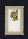 VP15.087 - Lettre Vierge Papier Gaufré Double Page Avec Découpi Panier à Fleurs - Flowers
