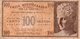 GRECIA 100 DRACME 1941 -CASSA MEDITERRANEA PER LA GRECIA-Military Issues P-M4  VG++ - Grecia