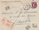 LETTRE . 1940 . RECOMMANDE AR 3Fr. PARIS POUR PARIS. VERSO CACHET CIRE VIOLET BLASON ET COURONNE - 1921-1960: Modern Period