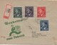 Bohmen Und Mahren 1942, Prag 6-Praha-Prague, Registered Cover To Ulm, Donau, Hitler High Value Set Of 4 - Interesting - Covers & Documents