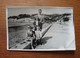 Père Et Ses Enfants Plages Du Prado Marseille- 1952 - Personnes Anonymes