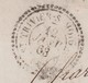 LETTRE. 1863. AIN. DE CHANEINS. PERLÉ T22 ST TREVIERS-S-MOIGNANS. GC 3875. POUR LYON  /  3 - 1849-1876: Periodo Classico