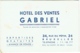 Carte Visite Publicité. Hôtel Des Ventes Gabriel. Rue Du Pépin,Bruxelles. 1944. - Cartes De Visite