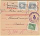 Croatia NDH 1943 / Nova Gradiska - Okucani / Paket - Paketkarte, Package Card, Odpremnica / WW2 - Croatie