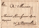 Lettre 1845 Nice Nizza Marseille Pierre Honoré Roux Balles De Coton Cotone Salvador Et Lazzero Recanati Livorno - Sardinië