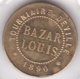 30. Gard. Pont-Saint-Esprit. Bazar Louis, Tourniaire-Deville. 5 Sous 1890, En Laiton - Monedas / De Necesidad