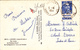 TIMBRE 15 FRANCS BLEU Marianne De GANDON Avec PUB Margarine Excel En 1954 Sur Carte Postale Loches Cachet Tauxigny (37) - Altri & Non Classificati