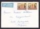 Zaire: Airmail Cover To Belgium, 2 Stamps, Koch, TB Disease, Microscope, Value Overprint, Inflation (backflap Missing) - Andere & Zonder Classificatie