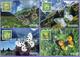 Kazakhstan 1996. Butterflies. Fauna. Insects.  Maxicard.  Maximum Cards - Papillons