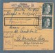 PAKETKARTE AUS SUBKAU ÜBER DIRSCHAU,REICHSGAU DANZIG-WESTPREUSSEN(HEUTE SUBKOWY IN POLEN). - Covers & Documents