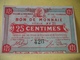 A869 BON DE MONNAIE 25 CENTIMES VILLES ROUBAIX ET TOURCOING. SERIE N°AY 21 N°426 - Bons & Nécessité