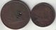 New Brunswick Collection Of 2 Coins 1843 All Listed & Different - Canada